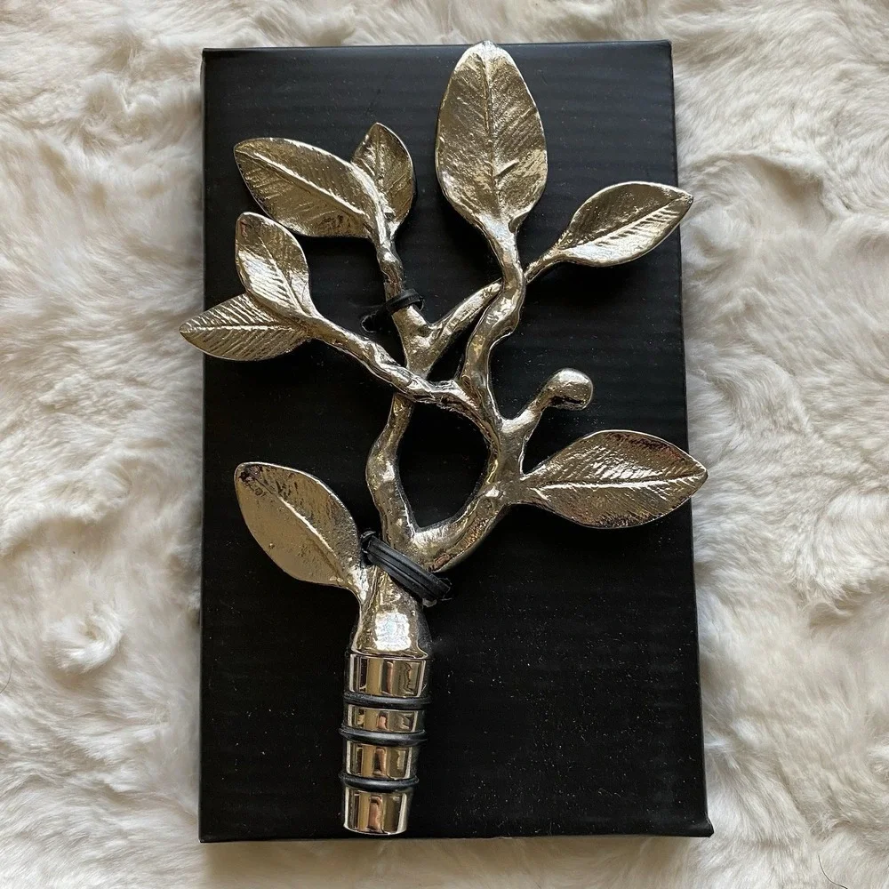 Michael Aram‎ Sleepy Hollow Wine Stopper 7x5 Inch Handmade New In Box